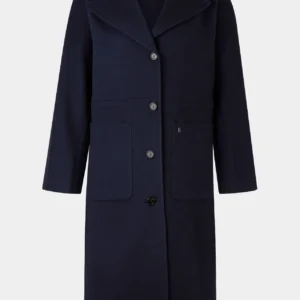 Płaszcz wełniany z kołnierzem